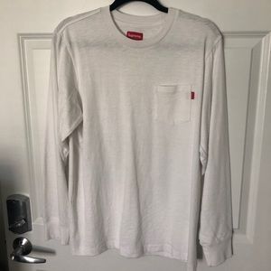 Supreme logo long sleeve shirt UNISEX